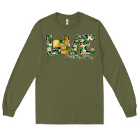 Army Green love summer lemon Long Sleeve Tee - SublimationCraftShop
