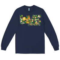 Navy love summer lemon Long Sleeve Tee - SublimationCraftShop