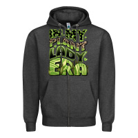 Charcoal Heather in my plant lady era Zipper Hoodie - JahusDesignShop