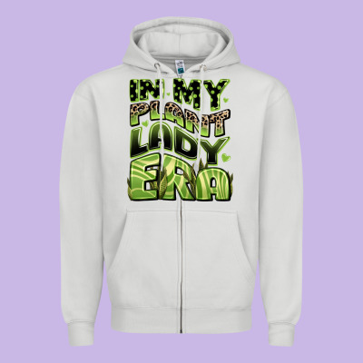 In My Plant Lady Era Zipper Hoodie Designed By Jahusdesignshop