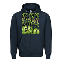 Navy in my plant lady era Zipper Hoodie - JahusDesignShop