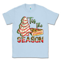 Dusty Blue tis the season Classic Tee - FaDigitalArtStudio