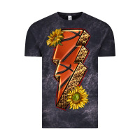 Cloud Black sport basketball lightning bolt Vintage Tee - texasbilliewilder