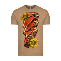 Vintage Coffee sport basketball lightning bolt Vintage Tee - texasbilliewilder