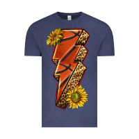 Vintage Denim sport basketball lightning bolt Vintage Tee - texasbilliewilder