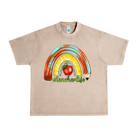 French Oak teacher life with rainbow Urban Heavy Tee - texasbilliewilder