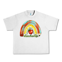 Lunar Rock teacher life with rainbow Urban Heavy Tee - texasbilliewilder