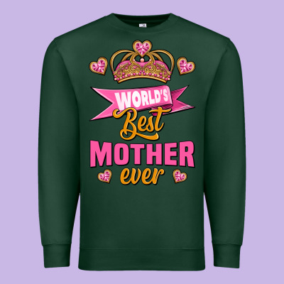 World's Best Mother Ever Premium Sweatshirt Designed By Jasminsmagicworld