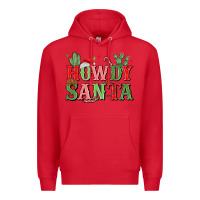 Red howdy santa Premium Hoodie - MaliasSmallBusiness