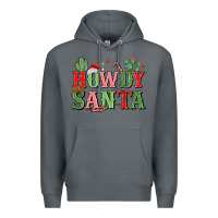 Rock howdy santa Premium Hoodie - MaliasSmallBusiness