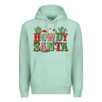 Seafoam howdy santa Premium Hoodie - MaliasSmallBusiness