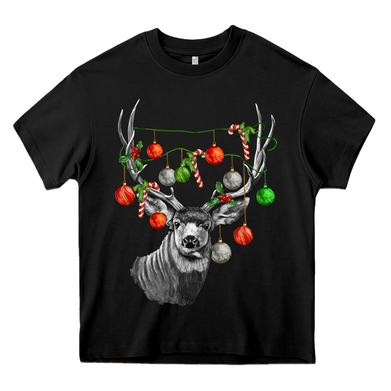 Mule Deer With Heavy Core Tee by LillyAllenDesigns | Teevron