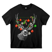 Black Mule deer with Heavy Core Tee - LillyAllenDesigns