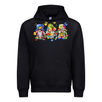 Black autism gnomes Urban Hoodie - LillyAllenDesigns