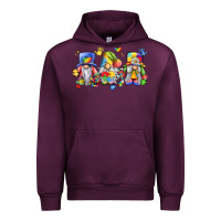 Mauve Wine autism gnomes Urban Hoodie - LillyAllenDesigns