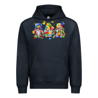 Navy autism gnomes Urban Hoodie - LillyAllenDesigns
