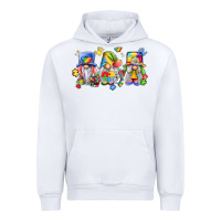 White autism gnomes Urban Hoodie - LillyAllenDesigns