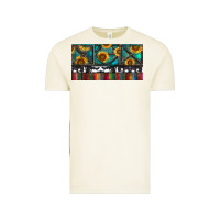 Vintage Arctic Rusty Sunflowers with Cowhide and Turquoise Vintage Tee - RanaPortraitStore