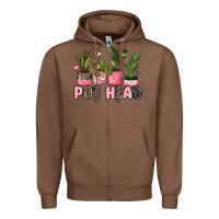 Chestnut pot head plants Zipper Hoodie - JahusDesignShop
