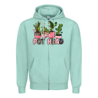Seafoam pot head plants Zipper Hoodie - JahusDesignShop