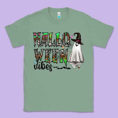 Halloween Vibes Classic Tee Designed By Cowhidedigitalart