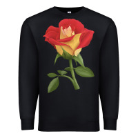 Black Ketchup And Mustard Rose Premium Sweatshirt - LillyAllenDesigns