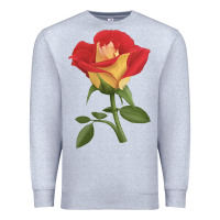 Heather Grey Ketchup And Mustard Rose Premium Sweatshirt - LillyAllenDesigns