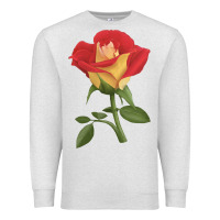 Oatmeal Heather Ketchup And Mustard Rose Premium Sweatshirt - LillyAllenDesigns
