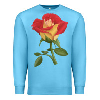 Ocean Blue Ketchup And Mustard Rose Premium Sweatshirt - LillyAllenDesigns
