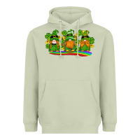 Matcha st patricks day gnomes shamrock gold rainbow Heavyweight Hoodie - Artiststas