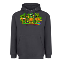 Smoke st patricks day gnomes shamrock gold rainbow Heavyweight Hoodie - Artiststas