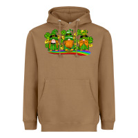 Toasted Coconut st patricks day gnomes shamrock gold rainbow Heavyweight Hoodie - Artiststas