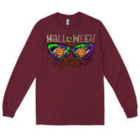 Burgundy halloween girl Long Sleeve Tee - CowhideDigitalArt