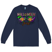Navy halloween girl Long Sleeve Tee - CowhideDigitalArt