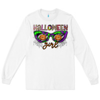 White halloween girl Long Sleeve Tee - CowhideDigitalArt