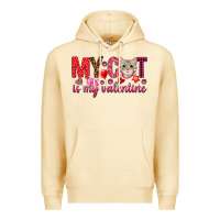 Pina Colada my cat is my valentine Premium Hoodie - NancyCooperArtShop