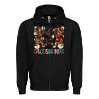 Black everything is better with dachshunds Zipper Hoodie - JahusDesignShop