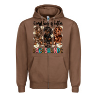 Chestnut everything is better with dachshunds Zipper Hoodie - JahusDesignShop
