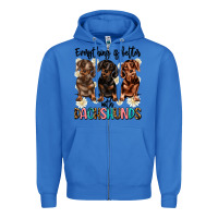 True Royal everything is better with dachshunds Zipper Hoodie - JahusDesignShop