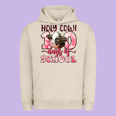 Holy Cow 100 Days Of School Urban Hoodie Designed By Lillyallendesigns
