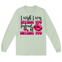 Matcha i wish i was kissing you instead of missing you Long Sleeve Tee - FaDigitalArtStudio