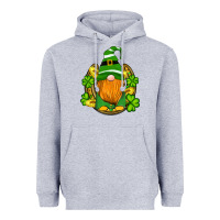 Heather Grey st patricks day gnomes horseshoe shamrock gold Heavyweight Hoodie - Artiststas