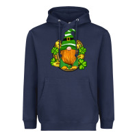 Navy st patricks day gnomes horseshoe shamrock gold Heavyweight Hoodie - Artiststas