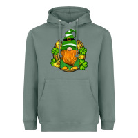 Sage st patricks day gnomes horseshoe shamrock gold Heavyweight Hoodie - Artiststas