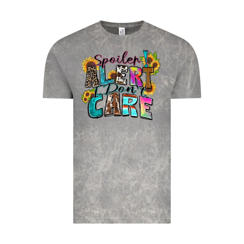 Spoiler Alert I Don't Care Vintage Tee by Zillion Design Studio | Teevron