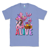 Colony Blue he is alive easter Classic Tee - Neo Western