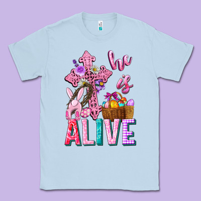 He Is Alive Easter Classic Tee Designed By Neo Western