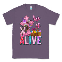Lavender he is alive easter Classic Tee - Neo Western