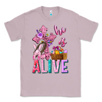 Lilac he is alive easter Classic Tee - Neo Western
