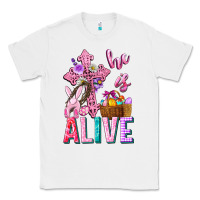 White he is alive easter Classic Tee - Neo Western